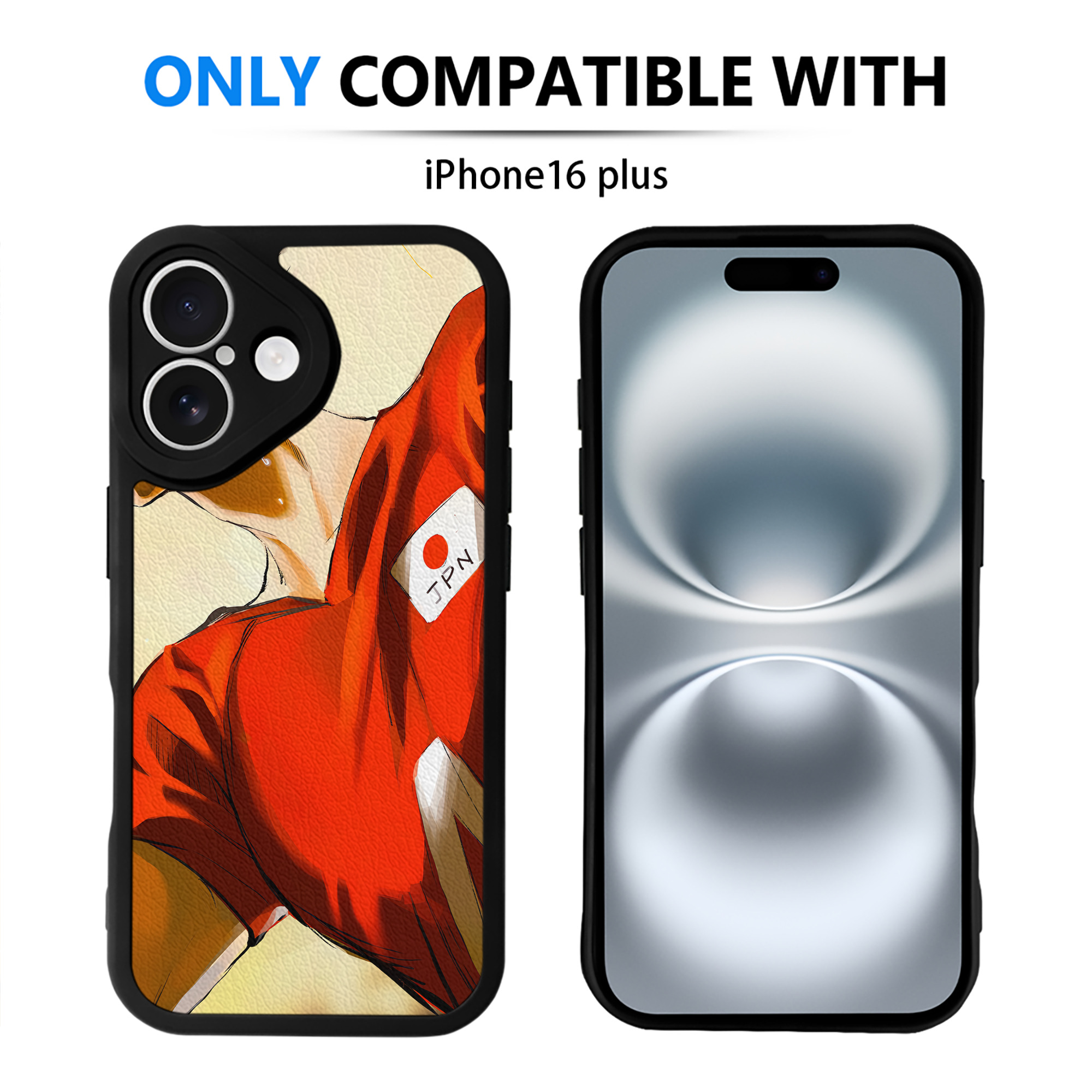 （画像用） ハイキュー!! Haikyu!! 【iPhone 16シリーズ対応】シリコンスマホケース（レザー調） 材質：シリコン